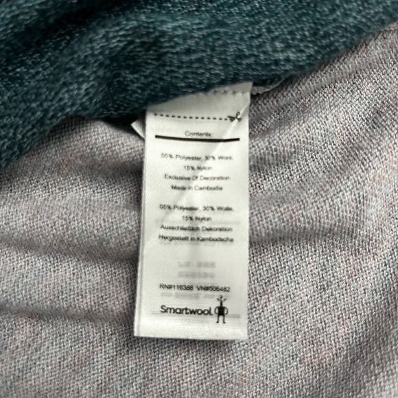 Smartwool Shadow Pine Sweater Womens Medium ‎ Long Sleeve Pullover Wool Blend - Picture 4 of 7